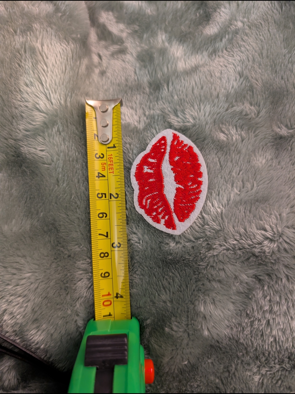 Red Lip Kiss Iron On Patch